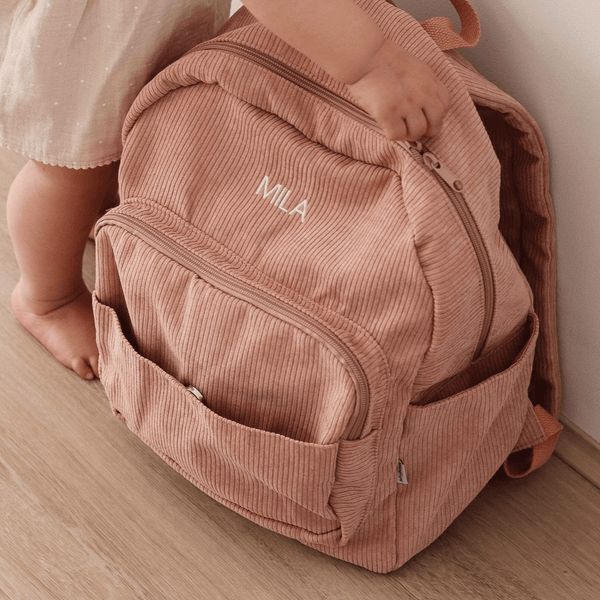 Dusty Rose – Corduroy Backpack