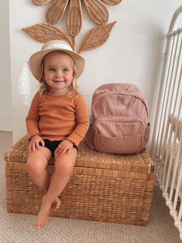 Dusty Rose – Corduroy Backpack