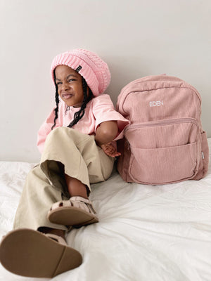 Dusty Rose – Corduroy Backpack