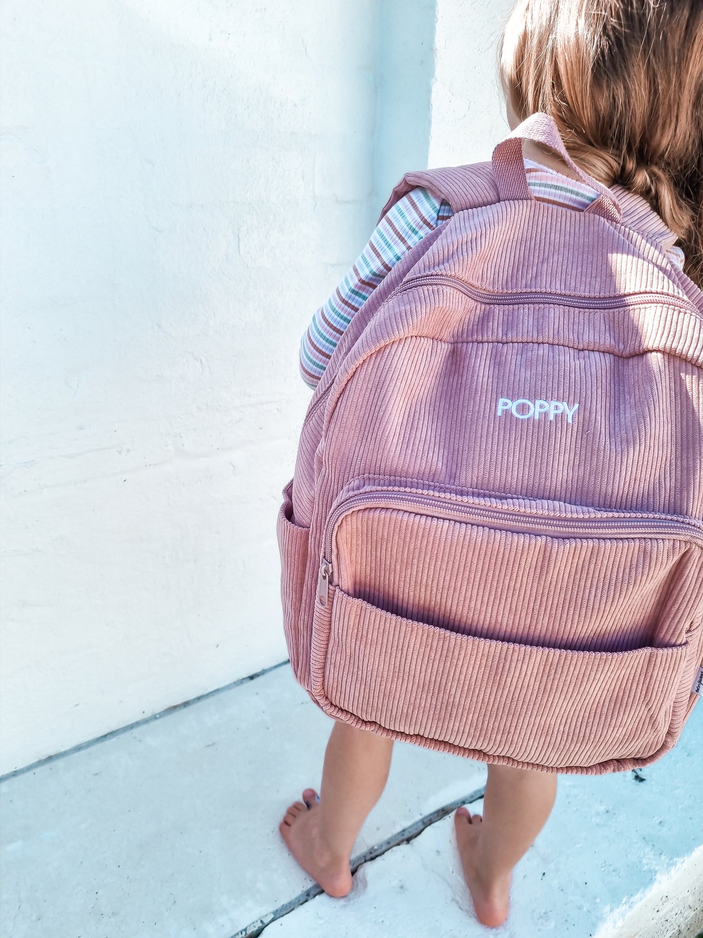 Dusty Rose - Corduroy Backpack