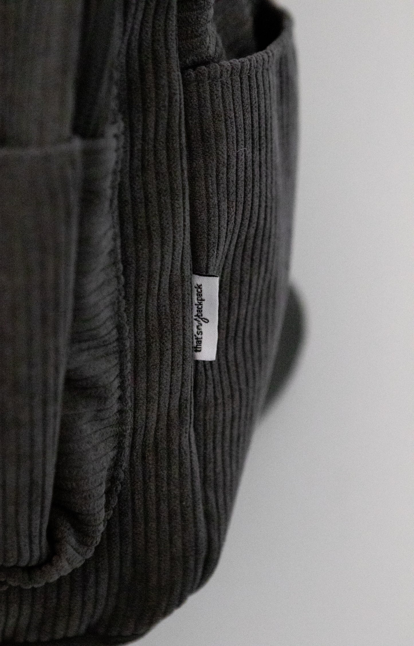 Charcoal - Corduroy Backpack