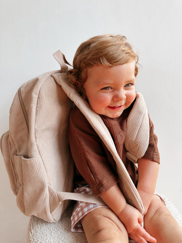 Latte – Corduroy Backpack