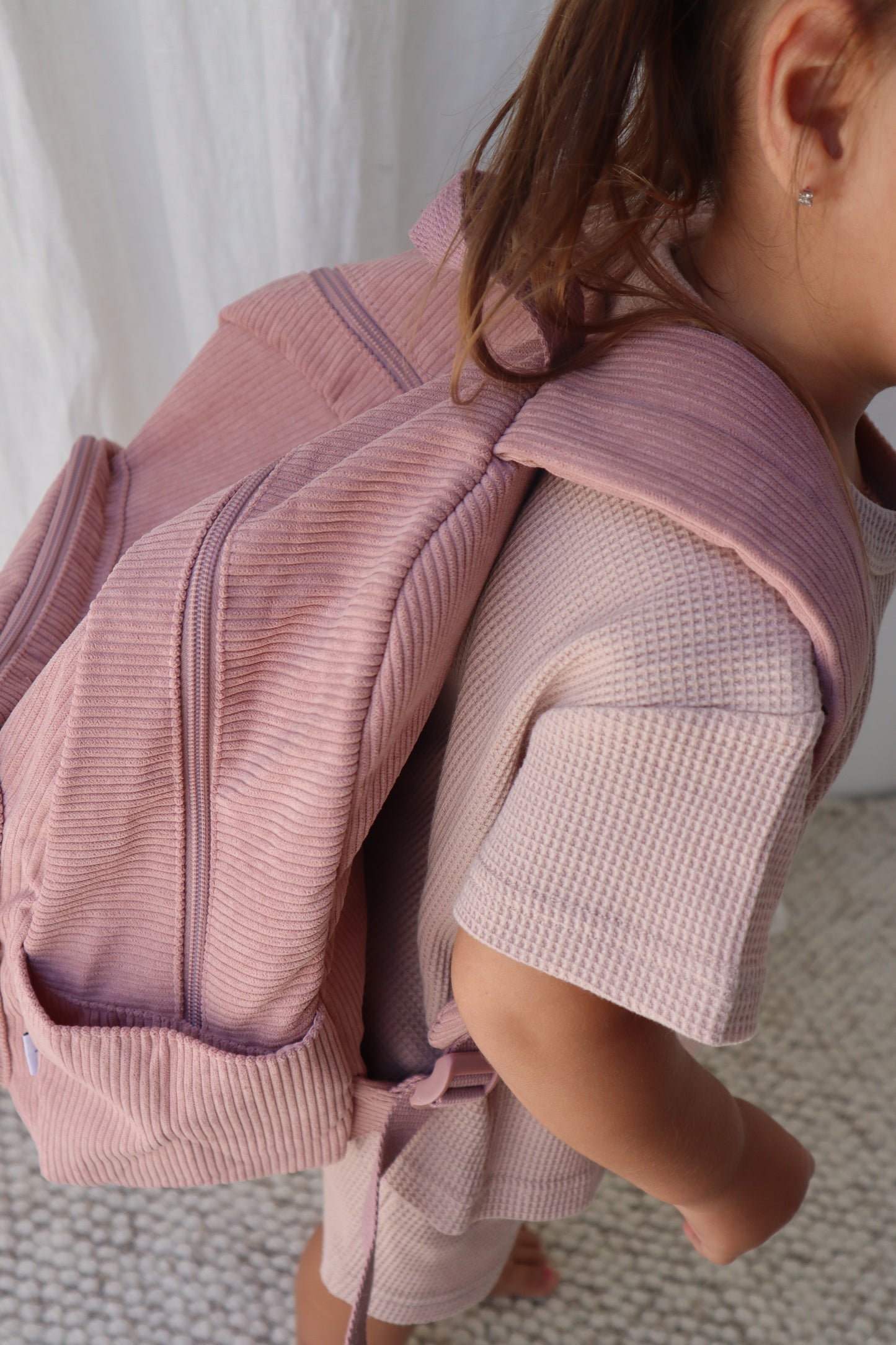 Dusty Rose - Corduroy Backpack