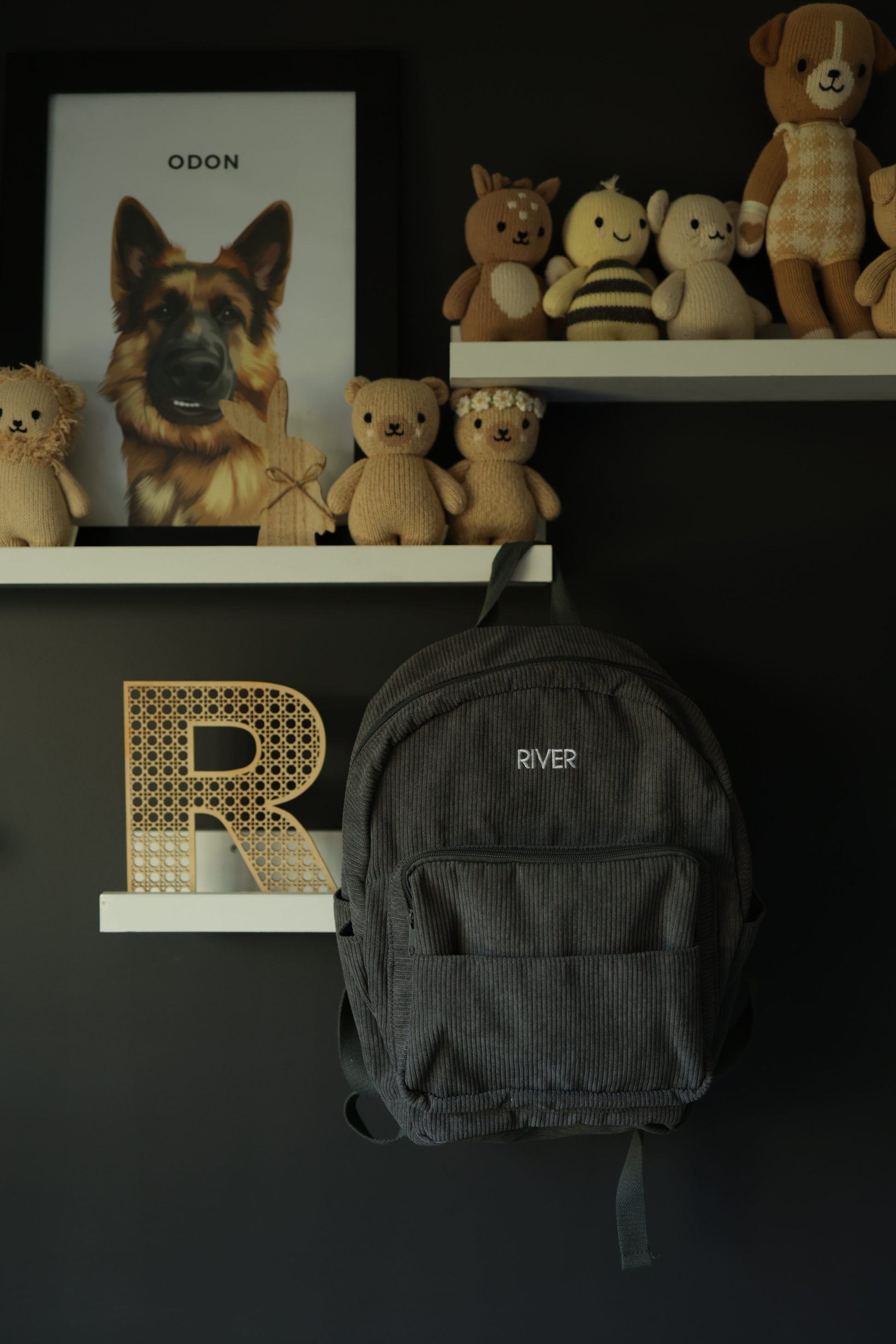Charcoal - Corduroy Backpack