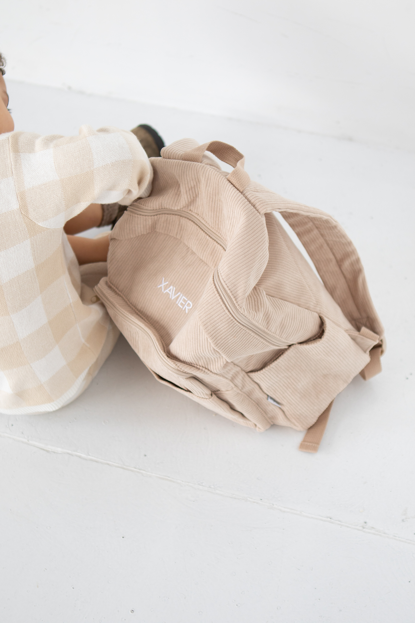 Latte - Corduroy Backpack