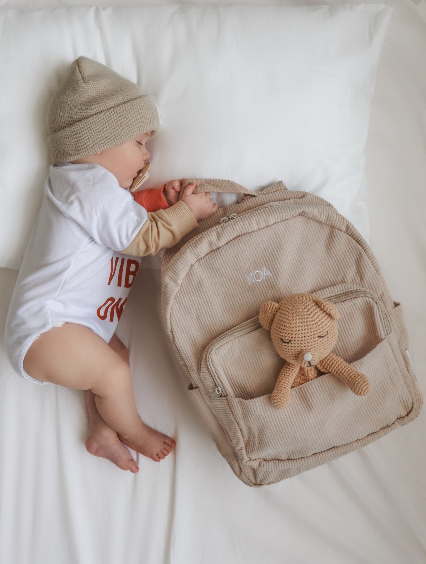 Latte - Corduroy Backpack