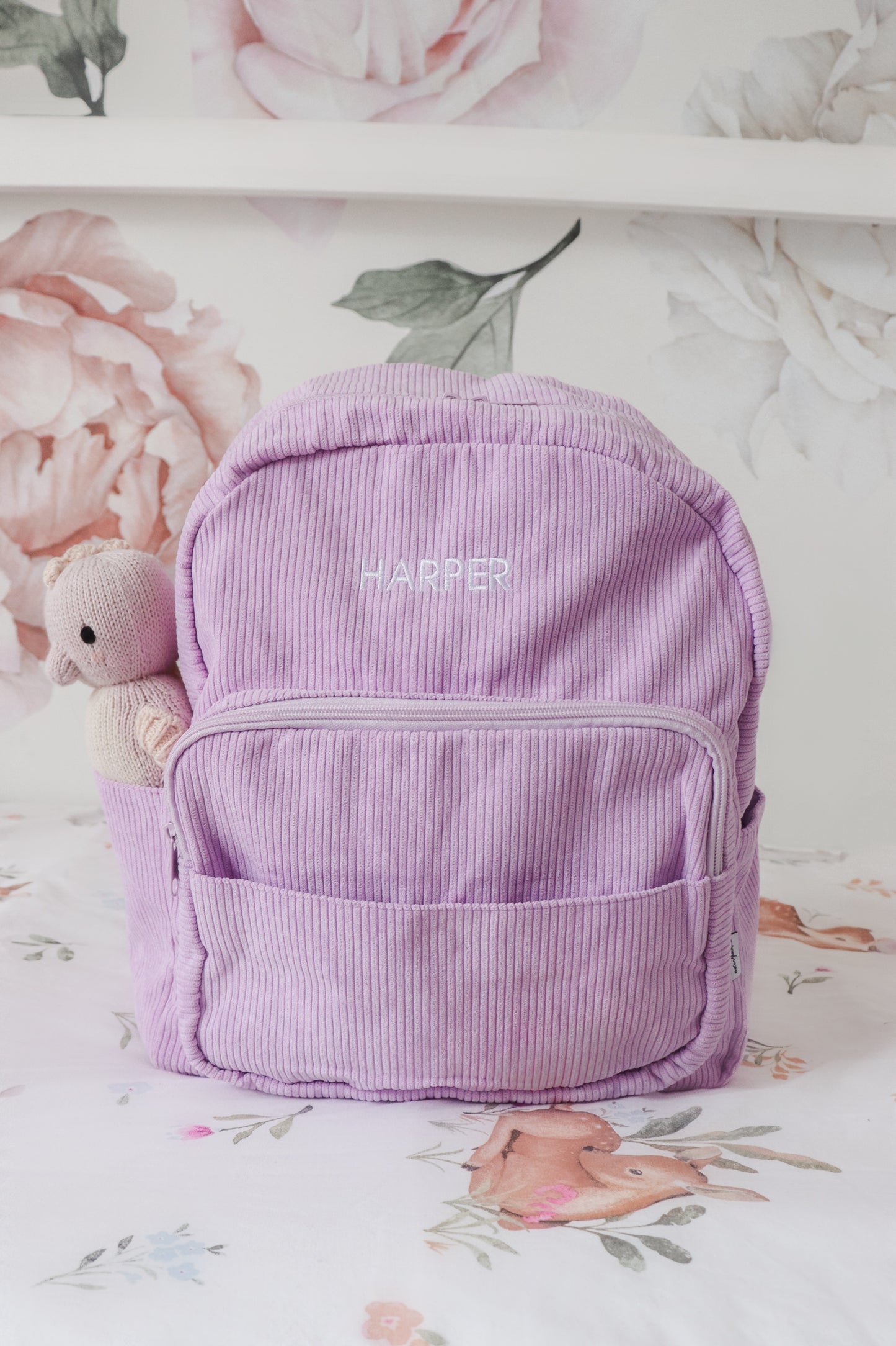 Lilac - Corduroy Backpack