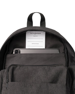 Charcoal – Corduroy Backpack