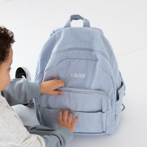 Powder Blue – Corduroy Backpack